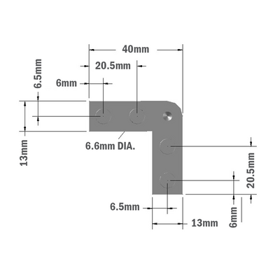 41-200-1 MODULAR SOLUTIONS ALUMINUM HINGE MITER CONNECTOR - SCISSOR MITER CONNECTOR NO DRILLING